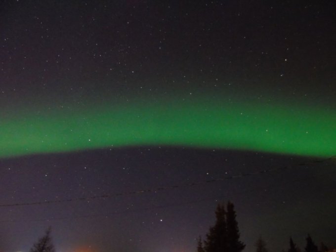 Aurore boréale à Kuujjuaq