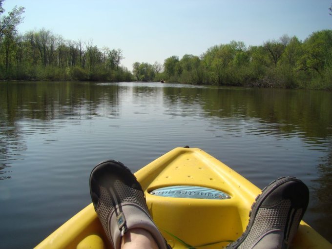 Sortie avec ma banane sur la rivière des Outaouais