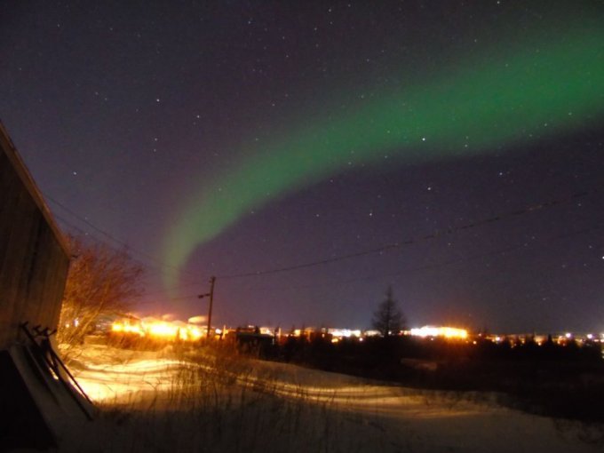 Aurore boréale à Kuujjuaq