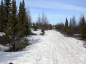 Le sentier de neige....