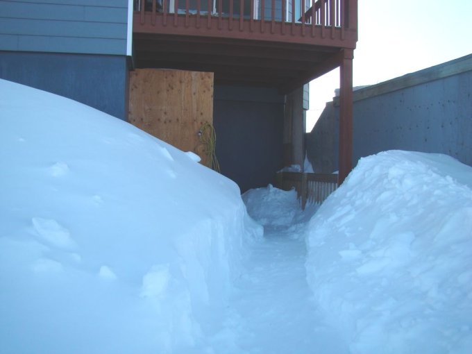 Il faut pelleter souvent...